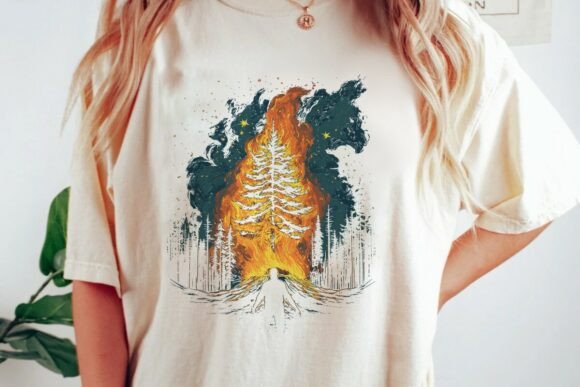 Download Burning Forest Person Silhouette Png - Premium Bundle
